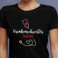 Krankenschwester - Schwarzes T-Shirt für Damen