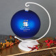 Weihnachtsstern - Weihnachtskugel mit Ständer