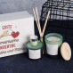Erste gemeinsame Wohnung - Duftkerze mit Diffuser-Stäbchen