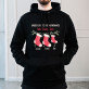 Erstes gemeinsames weihnachten - Schwarzer Kapuzenpullover für Herren