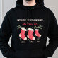 Erstes gemeinsames weihnachten - Schwarzer Kapuzenpullover für Herren