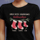Unser erstes gemeinsames weihnachten - Schwarzes T-Shirt für Damen