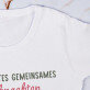  Unser erstes gemeinsames Weihnachten - T-Shirt mit Aufdruck für Damen