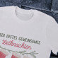 Unser erstes gemeinsames Weihnachten - T-Shirt mit Aufdruck für Herren