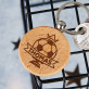 Fußball - Schlüsselanhänger aus Holz