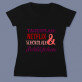 Tagesplan - Schwarzes T-Shirt für Damen