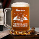 nach der Arbeit - Set aus Becher und Weinglas