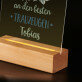 Besten Dank an den besten Trauzeugen - Druck auf Acrylglas mit LED Beleuchtung