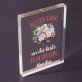 Besten Dank an die beste Trauzeugin - Acrylblock