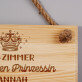 Zimmer der kleinen prinzessin - Holzschild