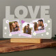 Polaroids blumen - Aufdruck auf Acrylglas LOVE