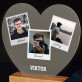 Polaroids - Druck auf Acrylglas Herz