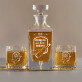 Schenkt ein, wie kein anderer - Whiskykaraffe und Whiskygläser - Set mit Gravur