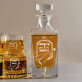 Schenkt ein, wie kein anderer - Whiskykaraffe und Whiskygläser - Set mit Gravur