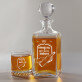 Schenkt ein, wie kein anderer - Whiskykaraffe und Whiskygläser - Set mit Gravur