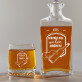 Schenkt ein, wie kein anderer - Whiskykaraffe und Whiskygläser - Set mit Gravur