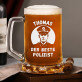 Polizist, Ehefrau eines Polizisten - Set aus Becher und Weinglas