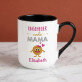 Ungeheuer coole mama - Ein Becher mit farbigem rand