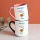 Ungeheuer cooler papa - Ein Becher mit farbigem rand