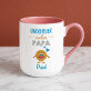Ungeheuer cooler papa - Ein Becher mit farbigem rand