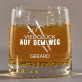 Viel Glück auf dem Weg - Whiskyglas