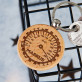 Tachometer - Schlüsselanhänger aus Holz