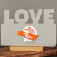 Eigenes projekt - Aufdruck auf Acrylglas LOVE