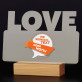 Eigenes projekt - Druck auf Acrylglas mit LED Beleuchtung - Wort LOVE