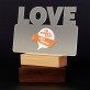 Eigenes projekt - Druck auf Acrylglas mit LED Beleuchtung - Wort LOVE
