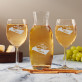 Eigenes Projekt - Weinkaraffe und zwei Weingläser - Set mit Gravur