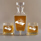 Eigenes Projekt - Whiskykaraffe und Whiskygläser - Set mit Gravur