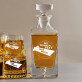 Eigenes Projekt - Whiskykaraffe und Whiskygläser - Set mit Gravur