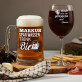Prosecco und Bier - Set aus Becher und Weinglas