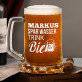 Prosecco und Bier - Set aus Becher und Weinglas