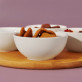 Snacks für Filmabend - Servierschalen mit Buchenholzbrett