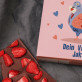 ich schicke Dir viel Liebe - Schokolade mit Erdbeeren