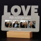 Freundinen collage - Druck auf Acrylglas mit LED Beleuchtung - Wort LOVE