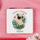 Pugs & Kisses - Taschenspiegel mit Aufdruck