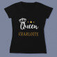 Queen - Schwarzes T-Shirt für Damen