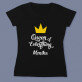 Queen of everything - Schwarzes T-Shirt für Damen