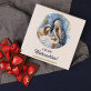 Frohe Weihnachten Krippe - Schokolade mit Erdbeeren