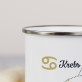 Krebs - emaillierter Becher