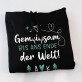 Gemeinsam bis ans ende der welt - Schwarzer Kapuzenpullover für Herren