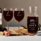 Für immer zusammen - Weinkaraffe und zwei Weingläser - Set mit Gravur