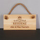 Residenz 2 - Holzschild