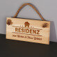 Residenz - Holzschild