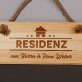 Residenz - Holzschild
