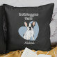 Bulldoggen-Eltern - Set mit zwei Kissen