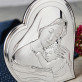 Heilige Taufe - Gottesmutter - Silbernes Bild mit Gravur