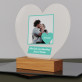 Herz mit foto - Druck auf Acrylglas Herz led